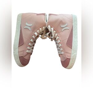 Hurley Powered Washed Pink and White Sneakers 👟 Sz- 7 1/2